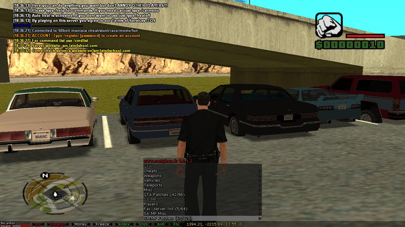 Download [CheaT] m0d s0beit v4.1 for SA:MP 0.3b for GTA San Andreas